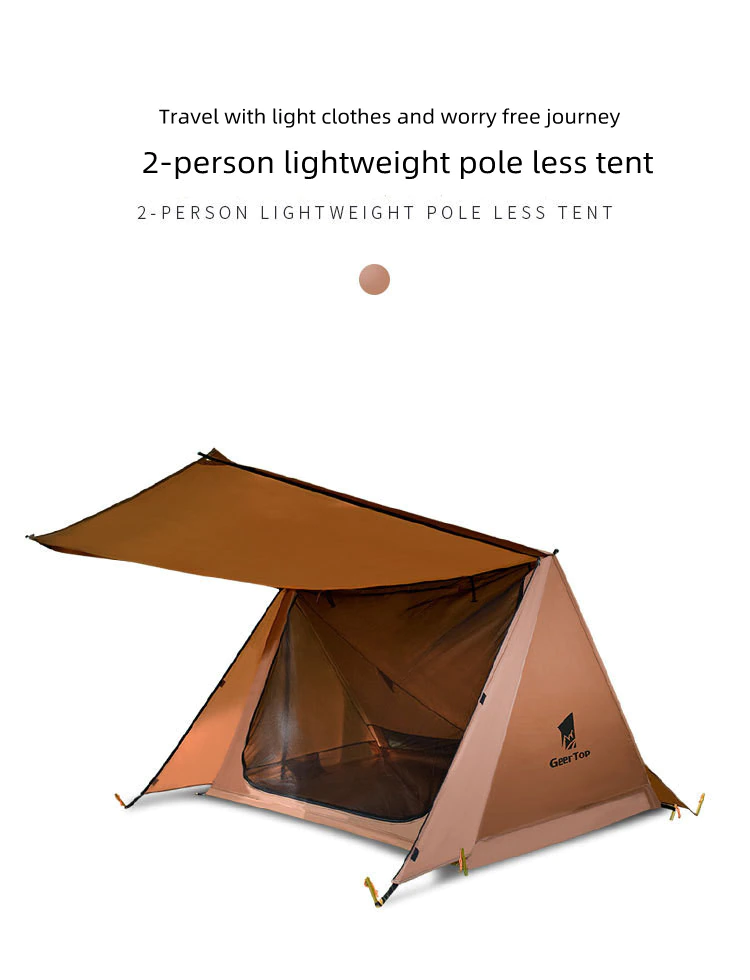 Cheap Goat Tents Double Camping Tent Outdoor Camping Equipment Portable Waterproof  Windproof Double layer Camping Tent Outdoor   